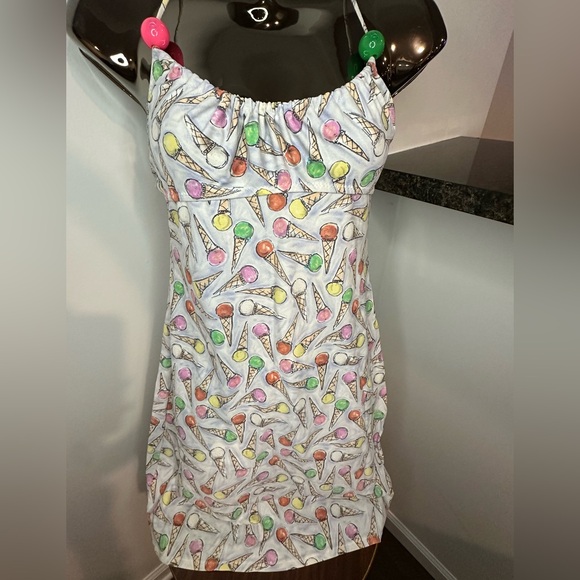CHANEL Multicolor Ice Cream Pattern Dress - Picture 2 of 10